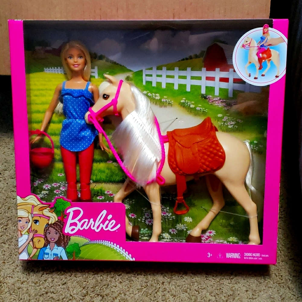 Barbie and horse